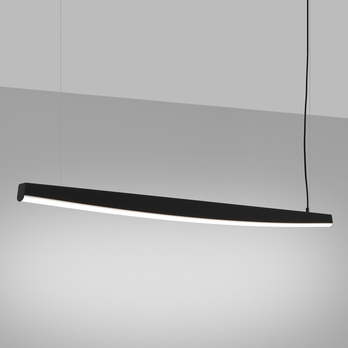 Suspension Acier Noir LED 1 Jorun noir, EDEN