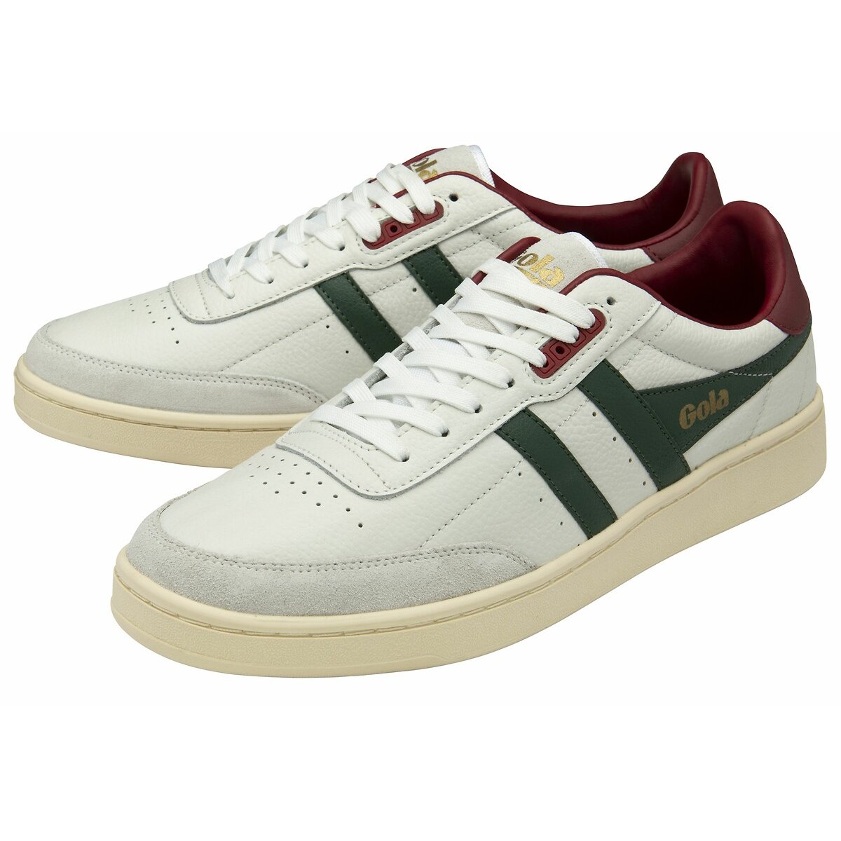 Contact Leather Trainers white/green/red, GOLA