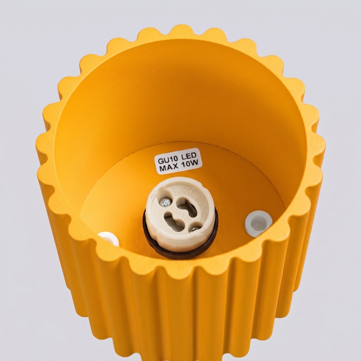 Plafonnier Aluminium Jaune GU10 1 AURA jaune, EDEN