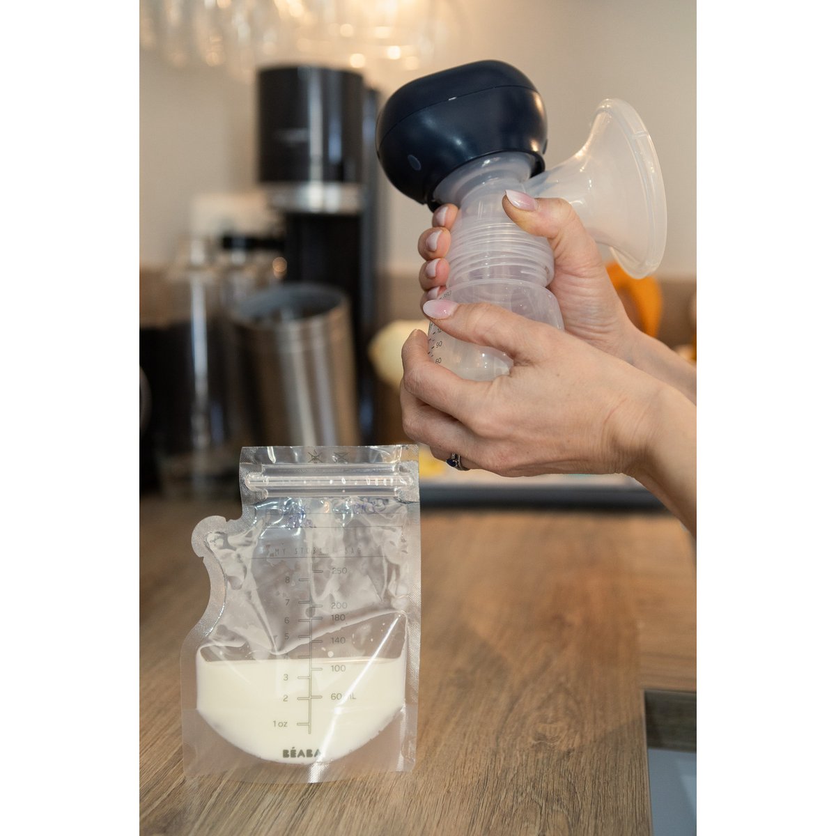 Sachets de conservation pour lait maternel 250 ml x 50 transparent, BEABA
