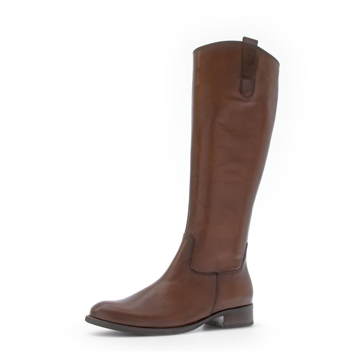 Bottes en cuir à talon décroché marron, GABOR