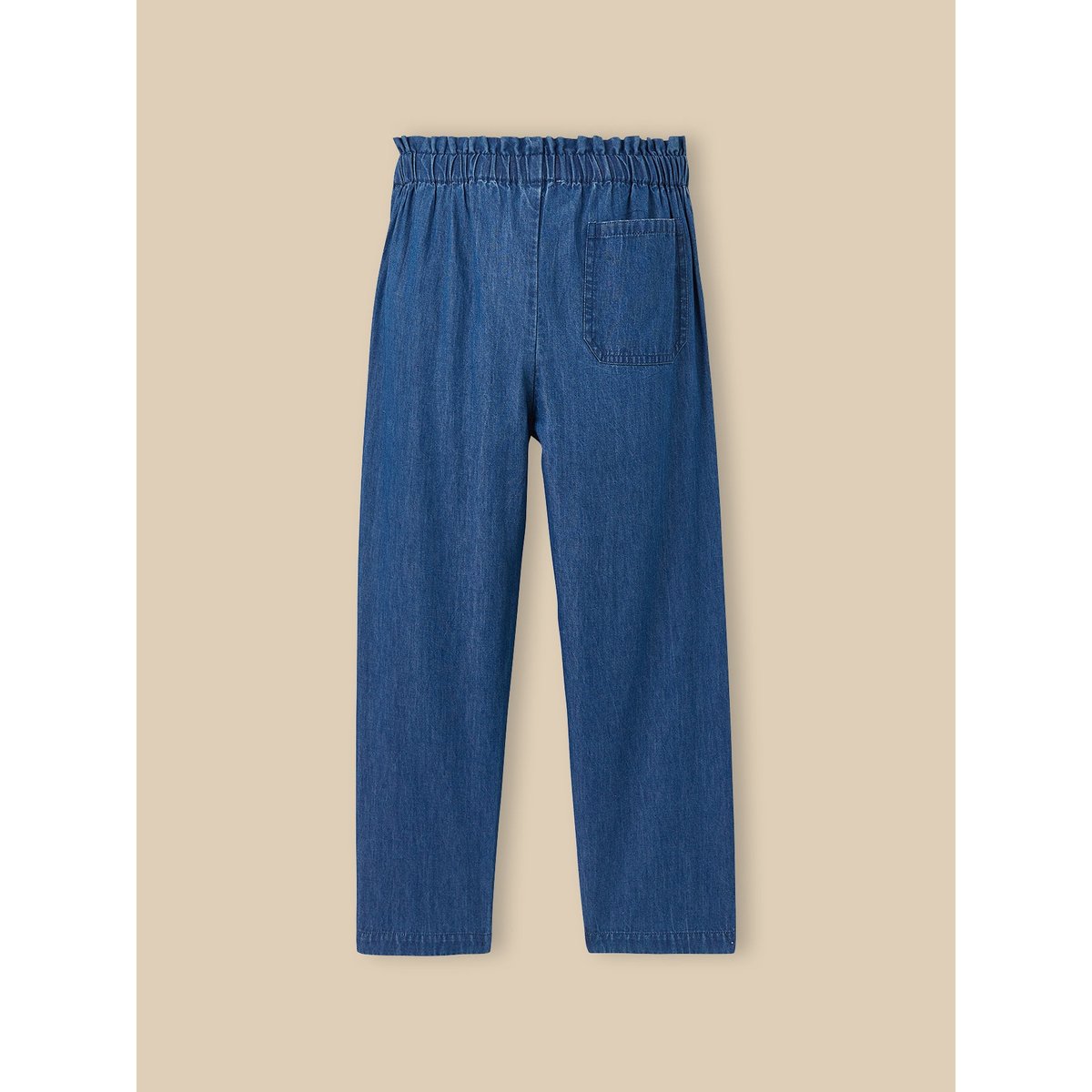 Pantalon large en denim light denim brut, CYRILLUS