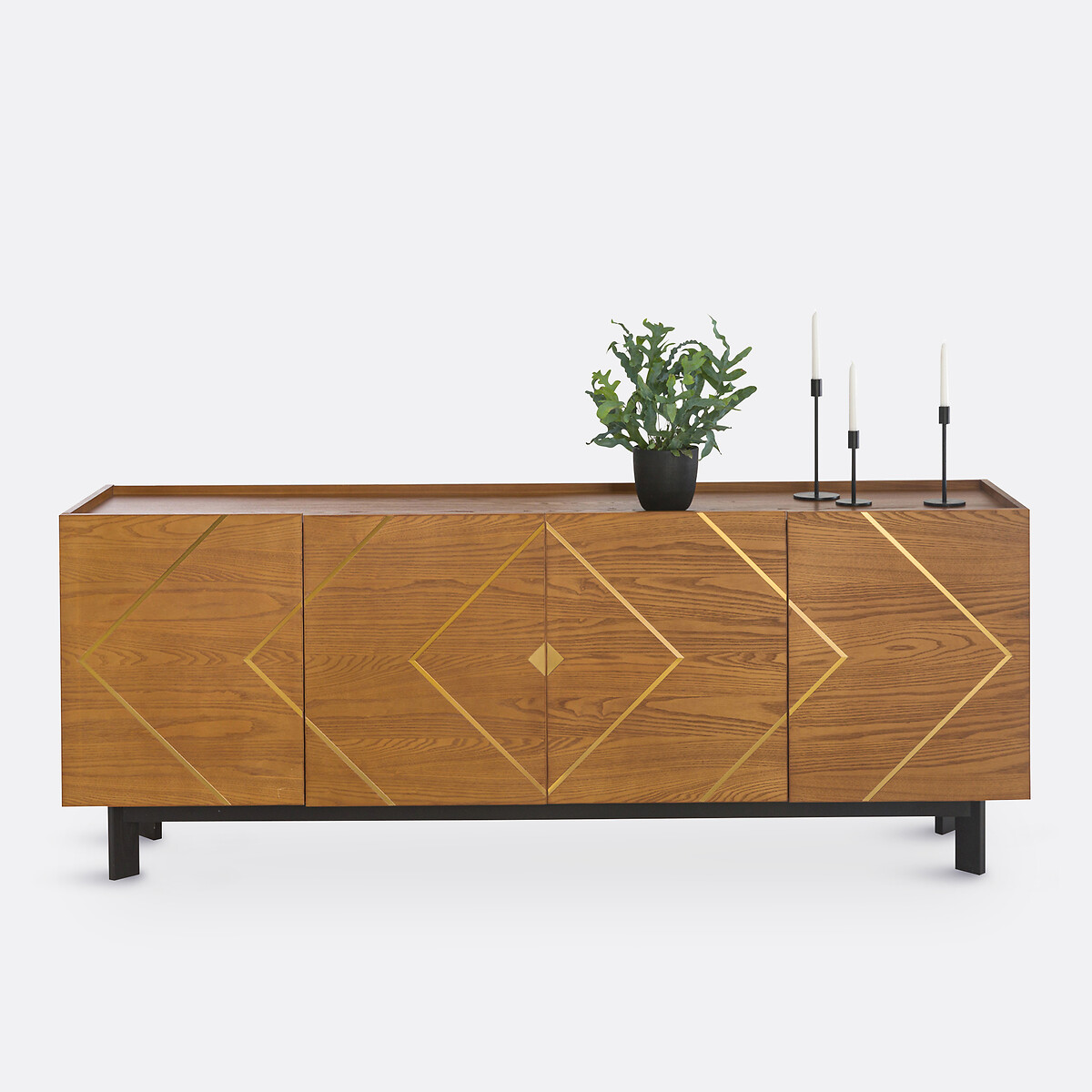 Buffet enfilade 4 portes, Palaz noyer, LA REDOUTE INTERIEURS
