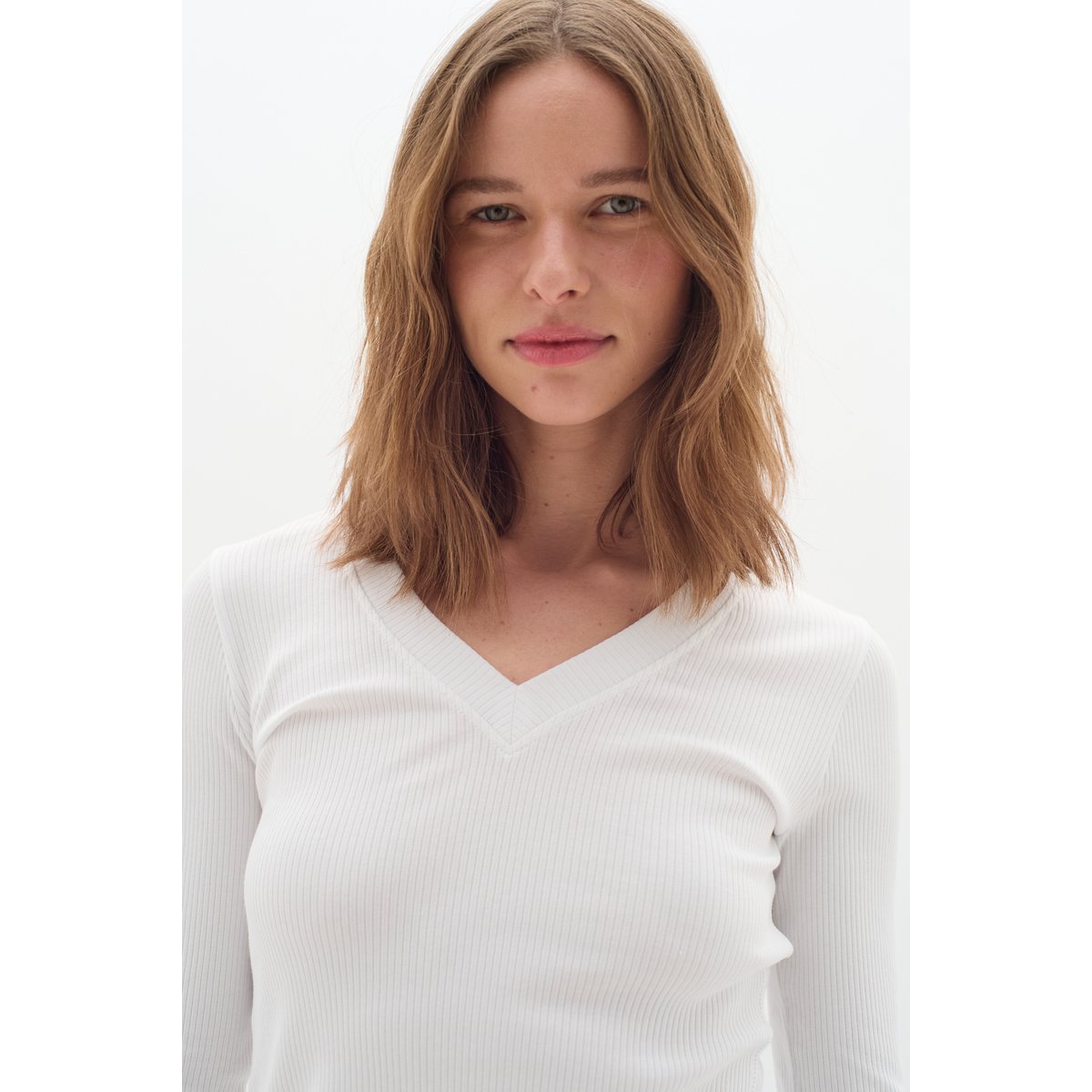Jersey top blanc pure white, INWEAR