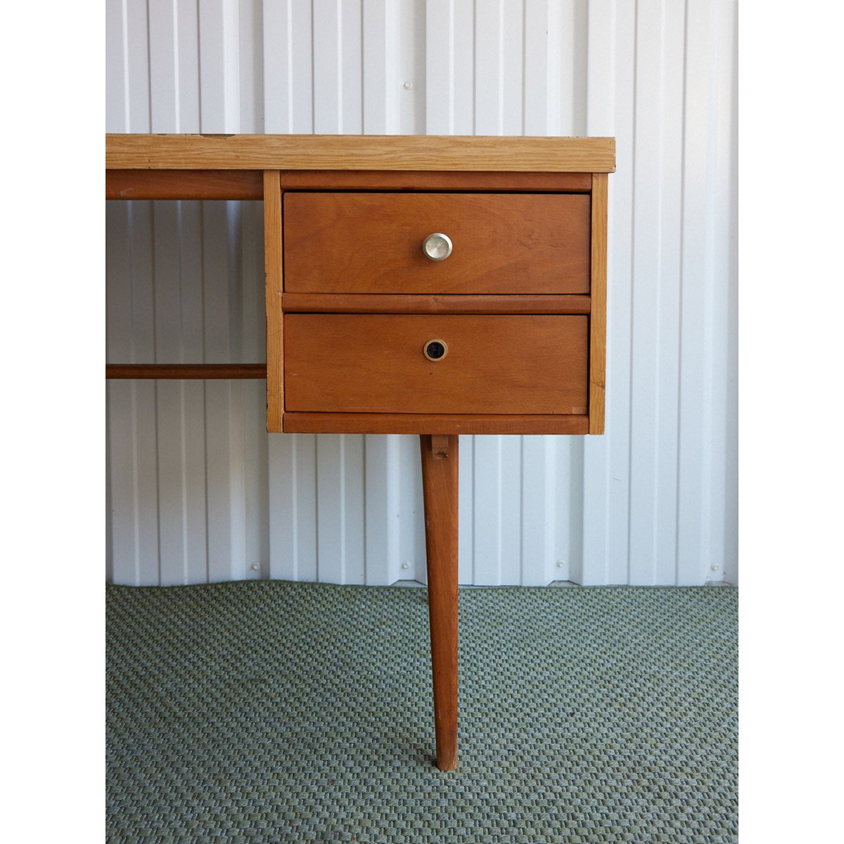 Bureau style scandinave en bois Yvan N°572 - Bon état bois clair, DEBONGOUT