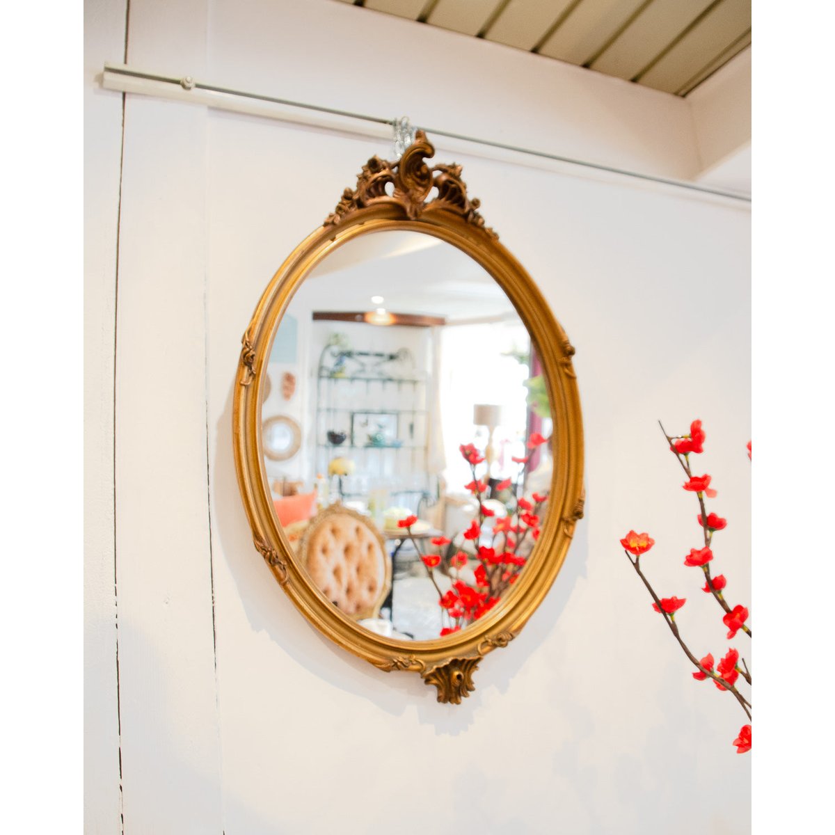 Miroir en bois sculpté Georges N°1201 - Bon état miroir, DEBONGOUT