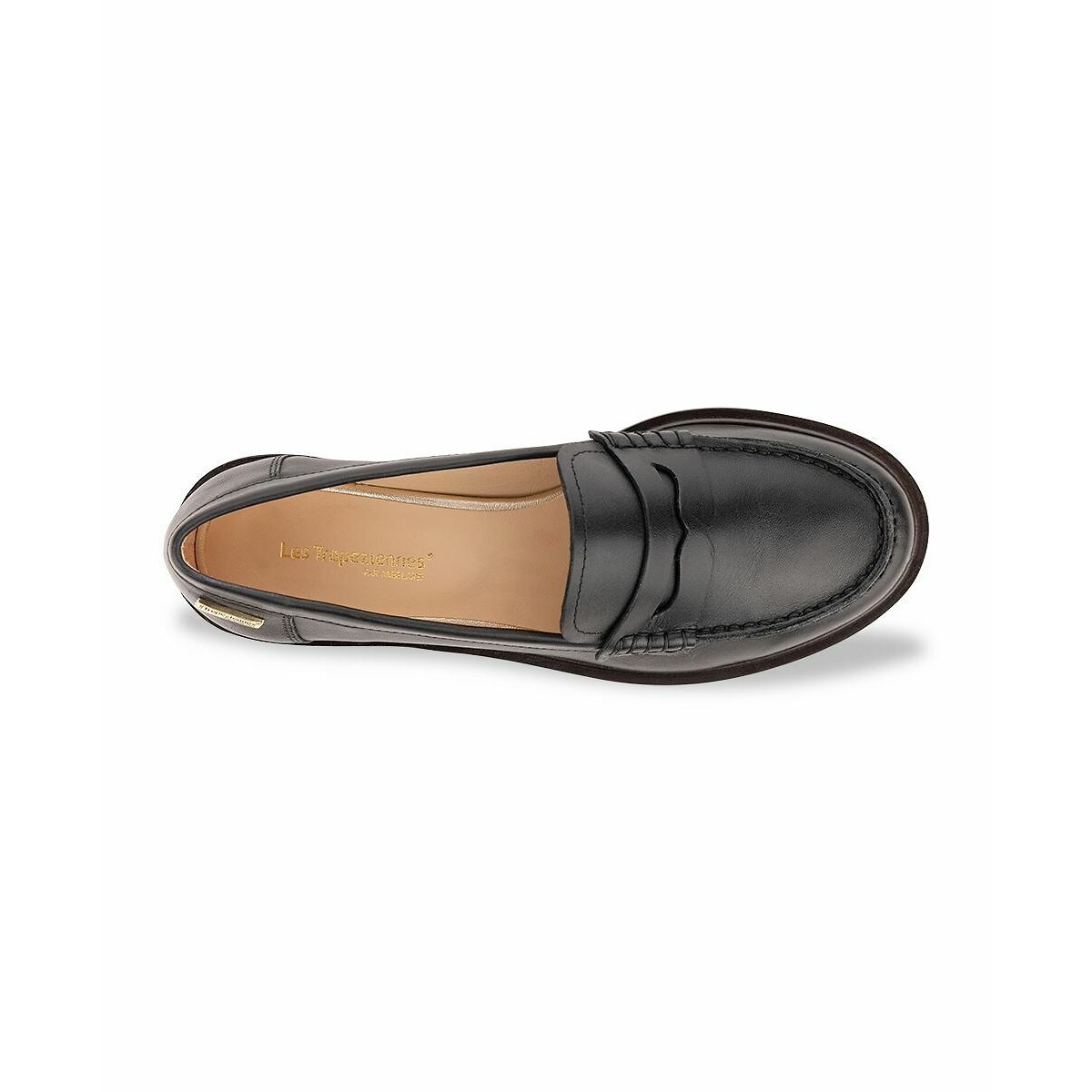 Mocassins en cuir Lucie noir, LES TROPEZIENNES PAR M.BELARBI