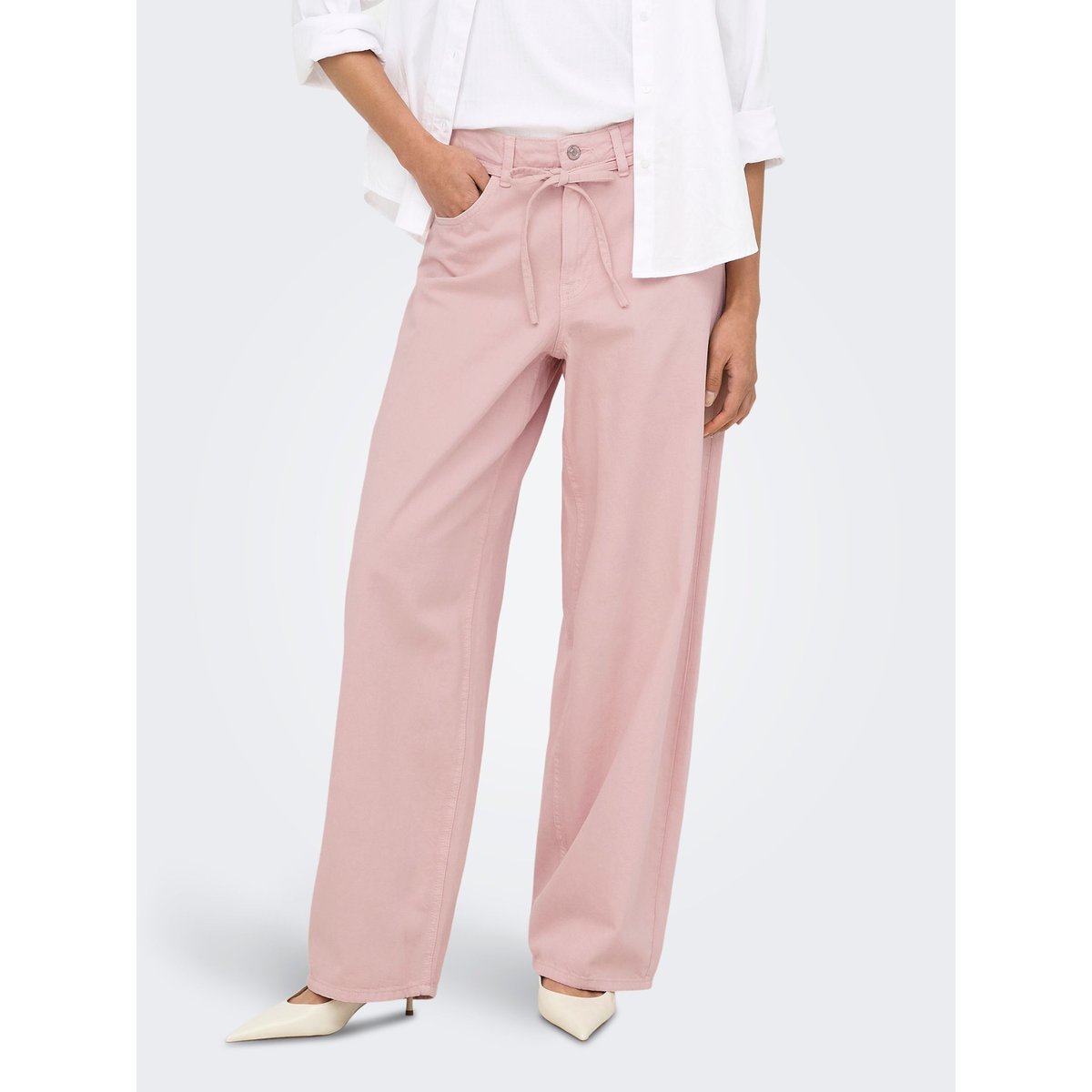 Pantalon À Jambe Large rose smoke, ONLY
