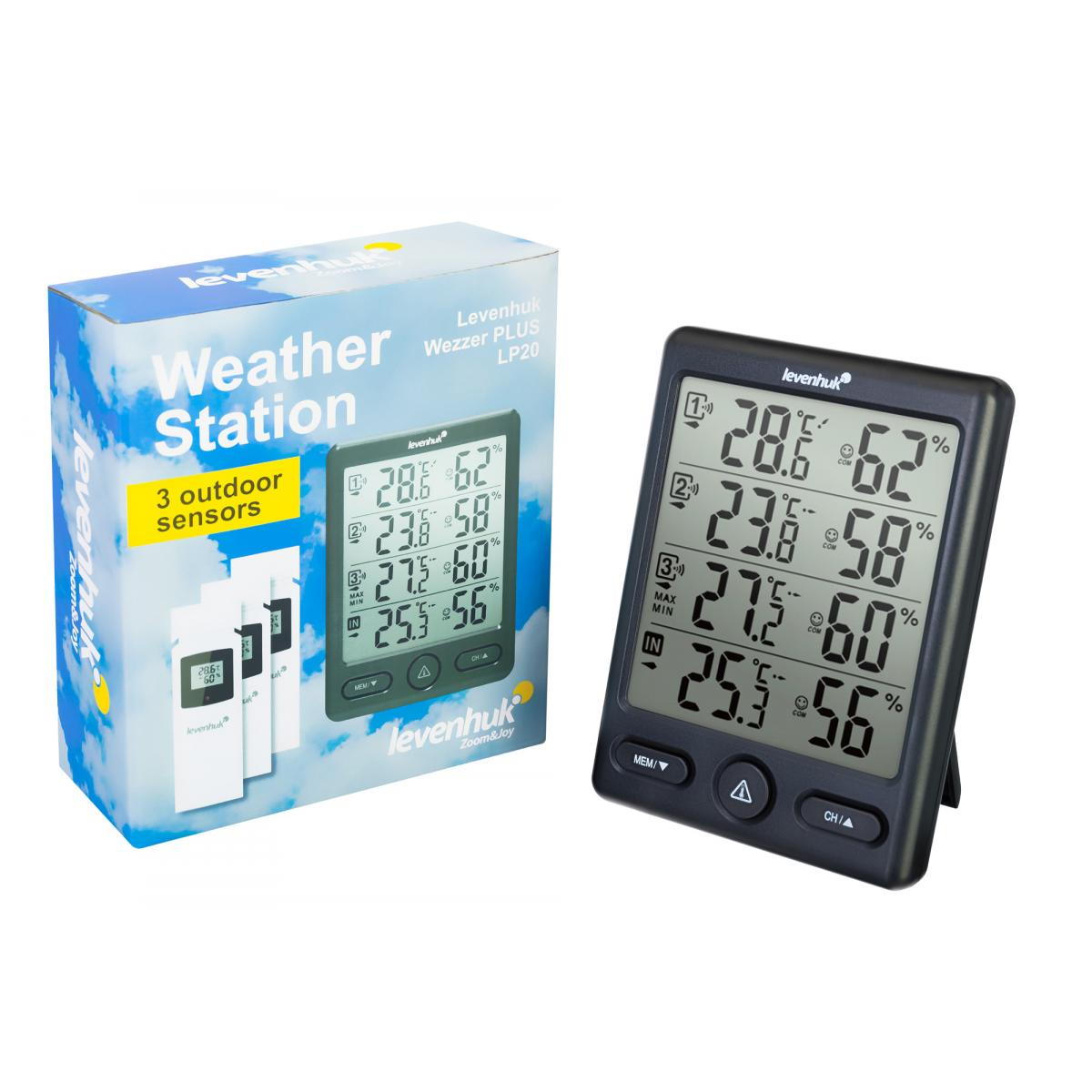 Station météorologique Wezzer plus LP20 couleur unique, LEVENHUK
