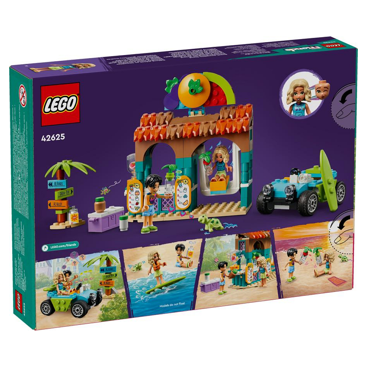 LEGO Friends - Le bar à smoothies de la plage - 42625 couleur unique, LEGO