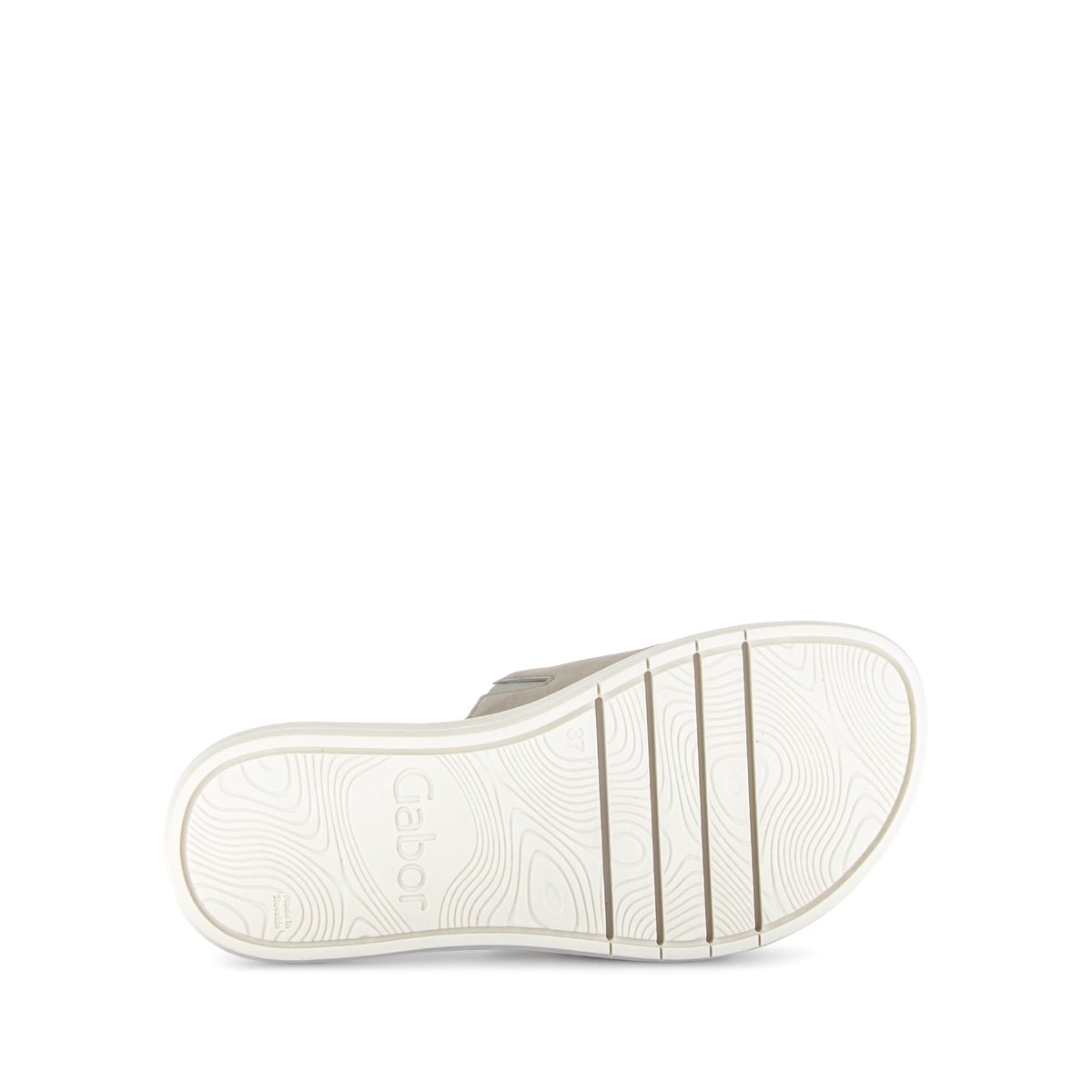 Mules en cuir à talon compensé vert velours, GABOR