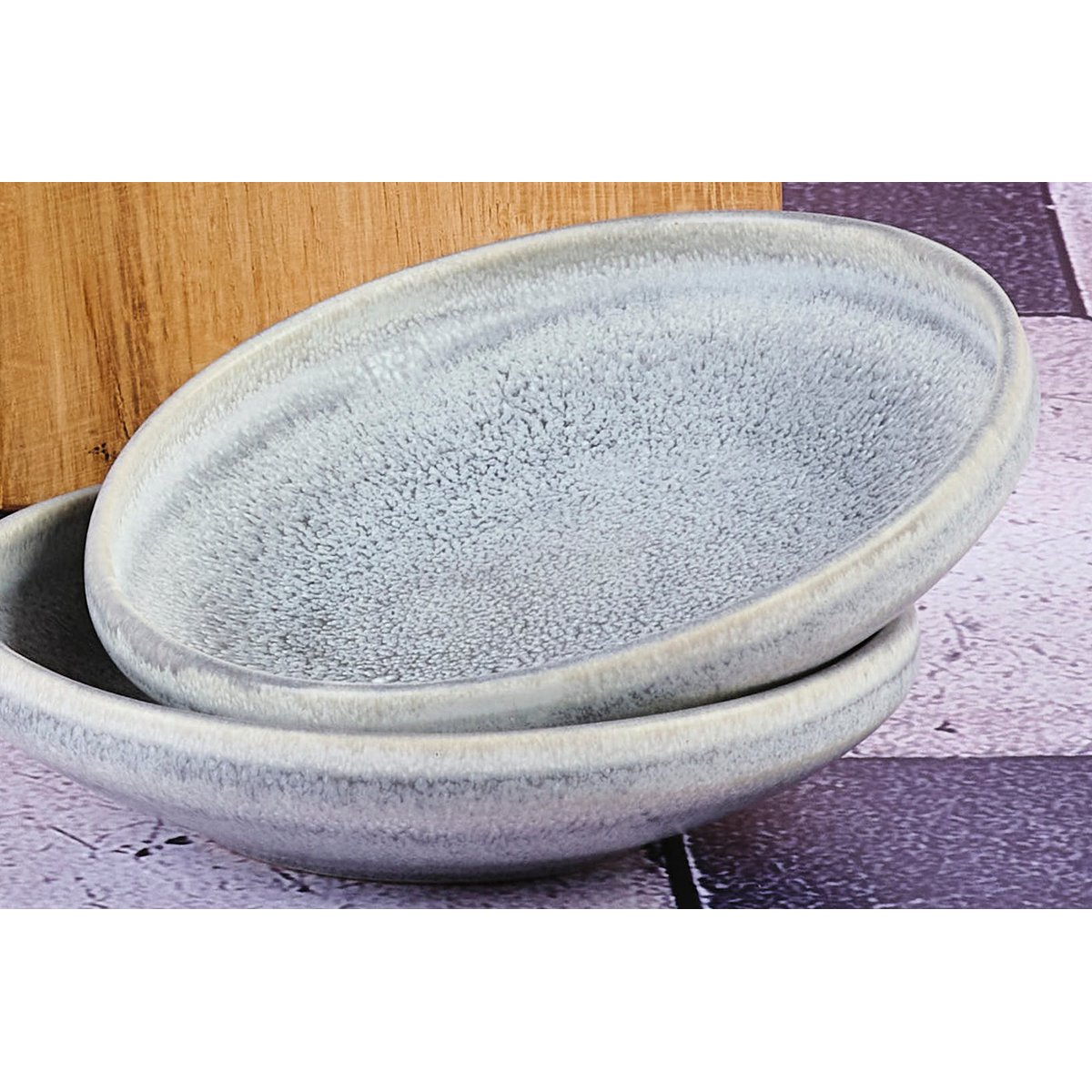 Lot de 6 petits bols en grès, STONE gris clair, BJORN