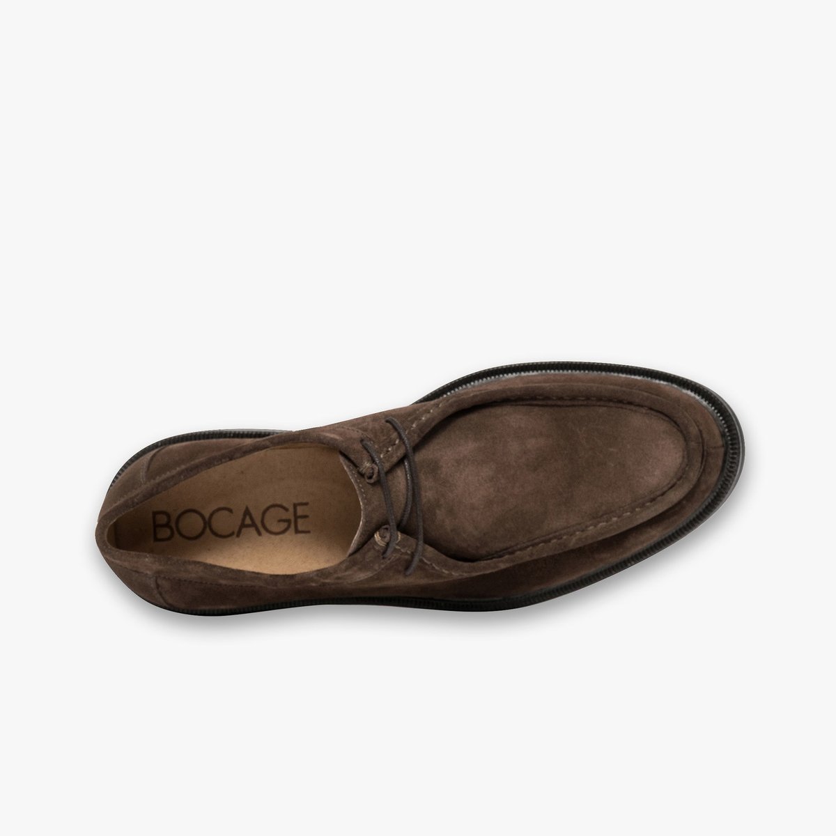 Derby en cuir FLAVIUS marron chocolat, BOCAGE