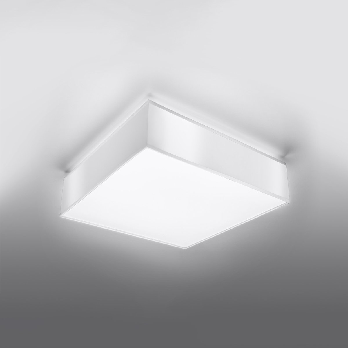 Plafonnier PVC Blanc E27 4 Horus blanc, EDEN