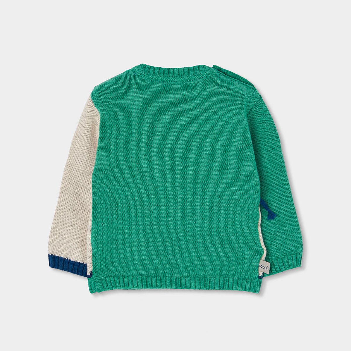 Pull bébé garçon imprimé éléphant vert, BOBOLI