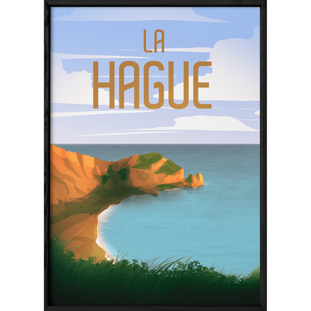 Affiche ville La Hague blanc, L'AFFICHERIE
