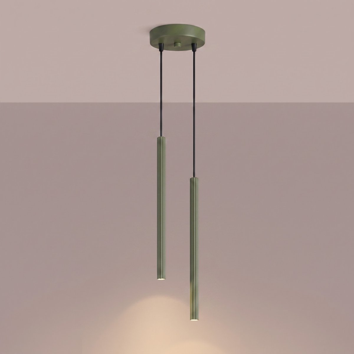 Suspension Acier Vert Olive G9 2 Arche vert olive, EDEN