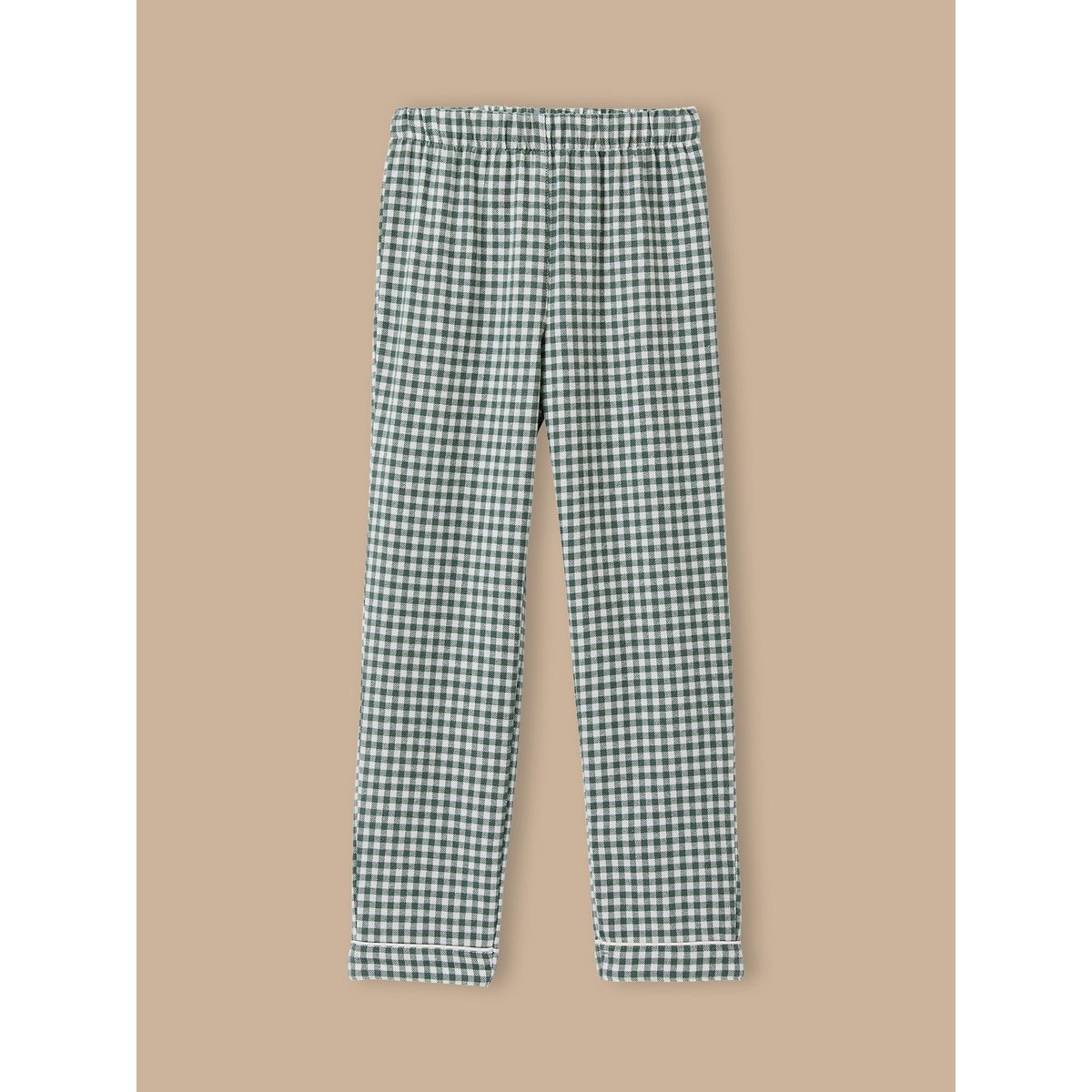 Pyjama imprimé  - coton biologique vichy vert, CYRILLUS