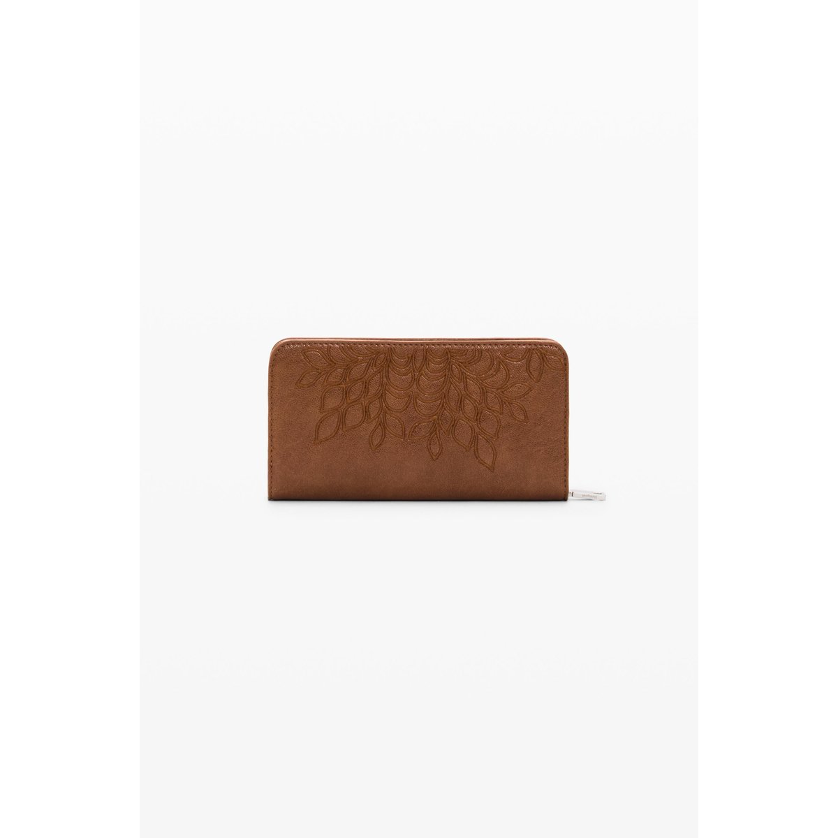 Porte-monnaie moyen brodé marron, DESIGUAL