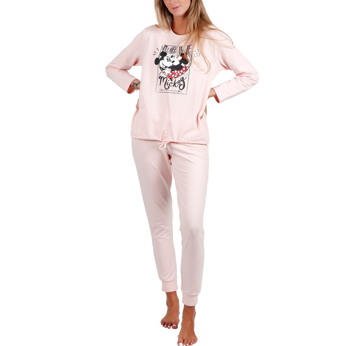 Pyjama pantalon et haut First Dates Disney orange, ADMAS