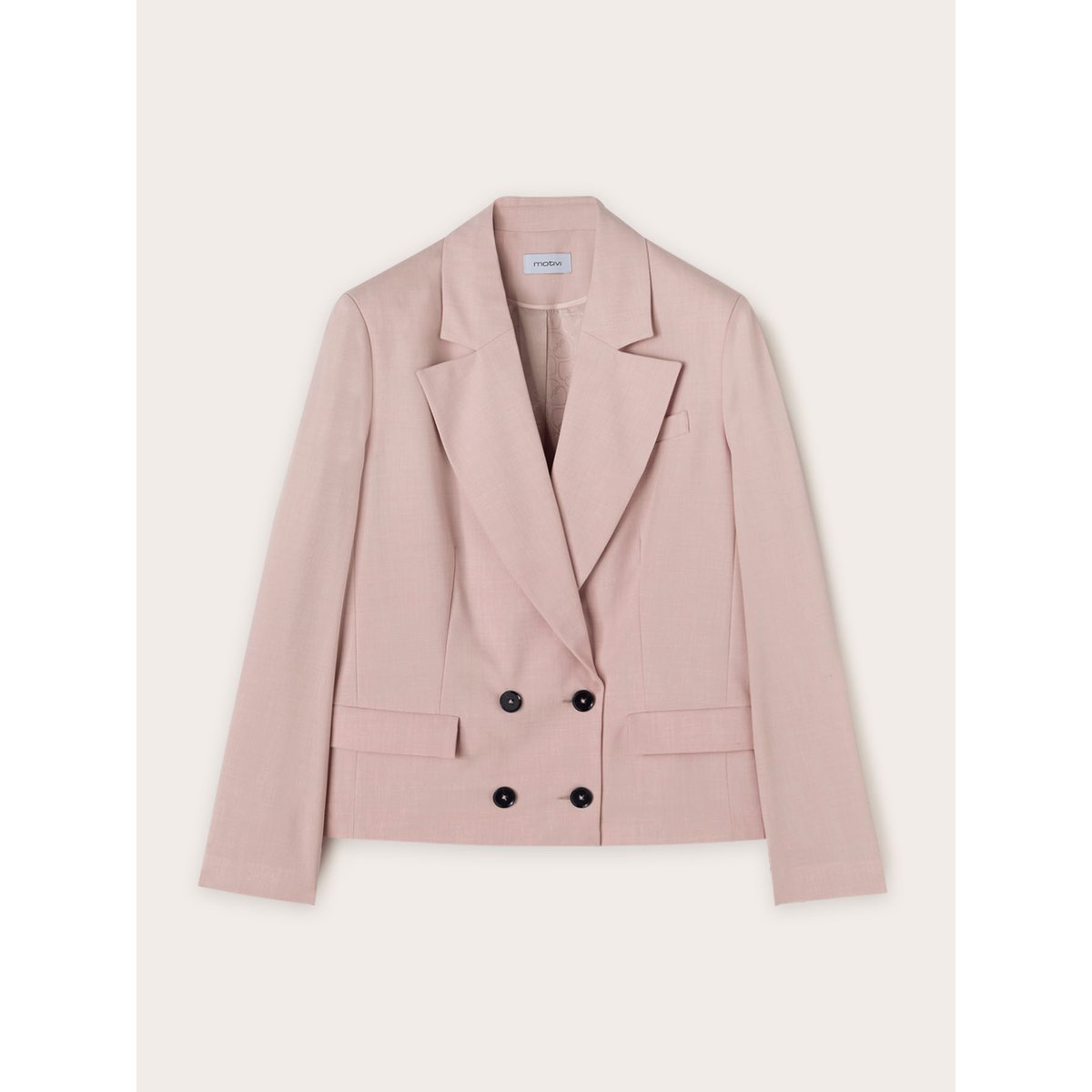 Veste croisée en polyviscose rose, MOTIVI