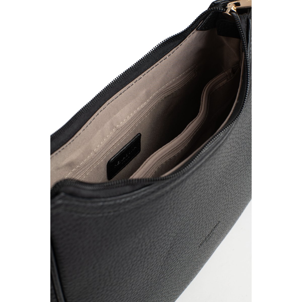 Sac porté épaule 1 anse ZORA noir, HEXAGONA