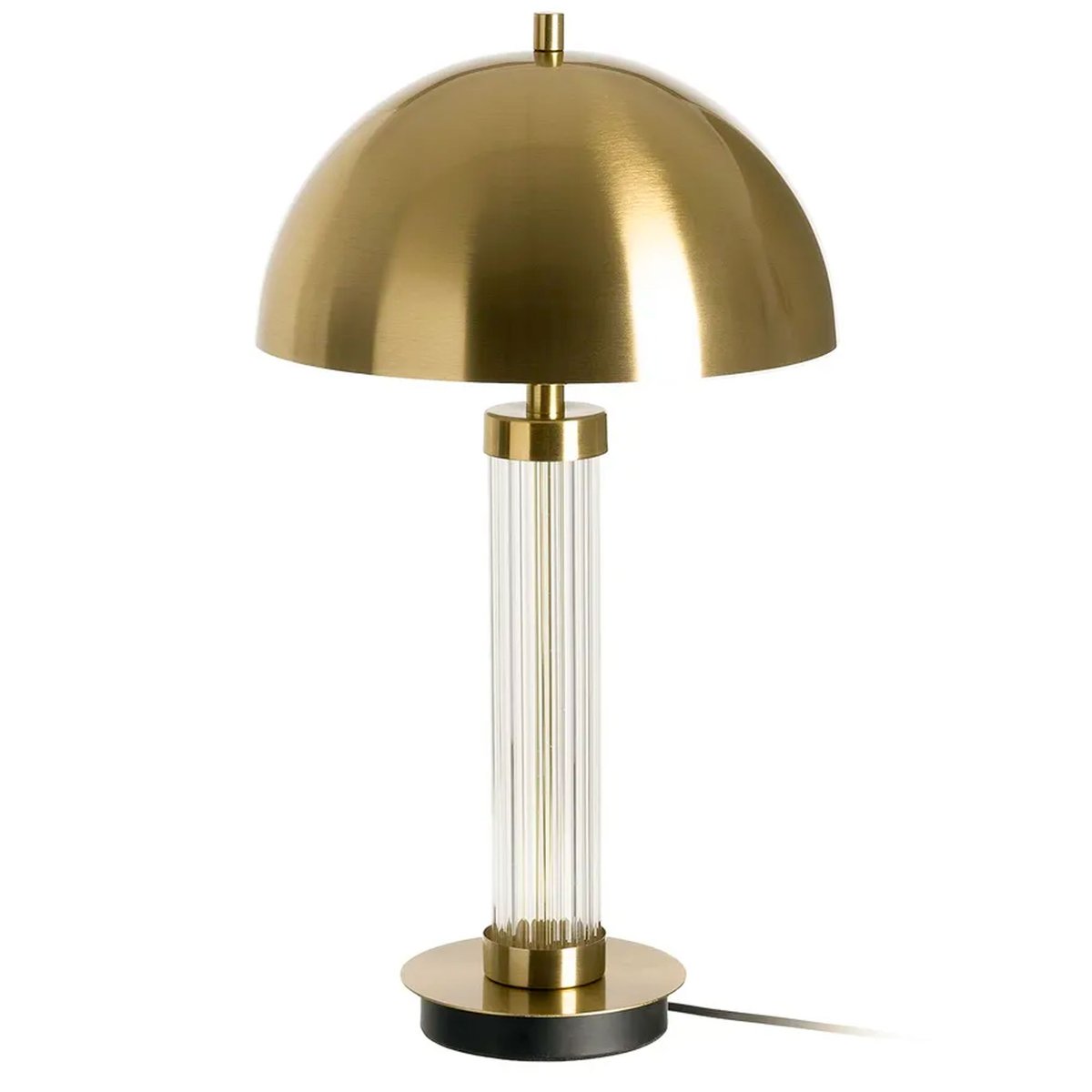 Lampe à poser métal doré et verre 30x30x53.5cm doré, WADIGA