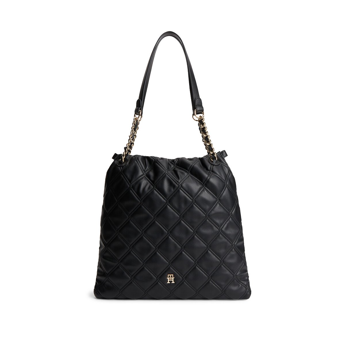 Sac tote matelassé noir, TOMMY HILFIGER