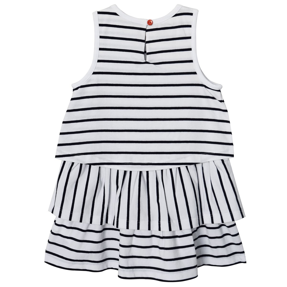 Robe sans manches a volants blanc, SUCRE D'ORGE