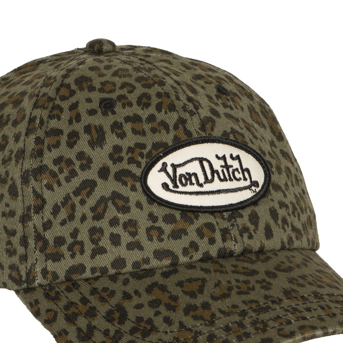 Casquette dad cap LEOPARD kaki/marron/noir/blanc, VON DUTCH
