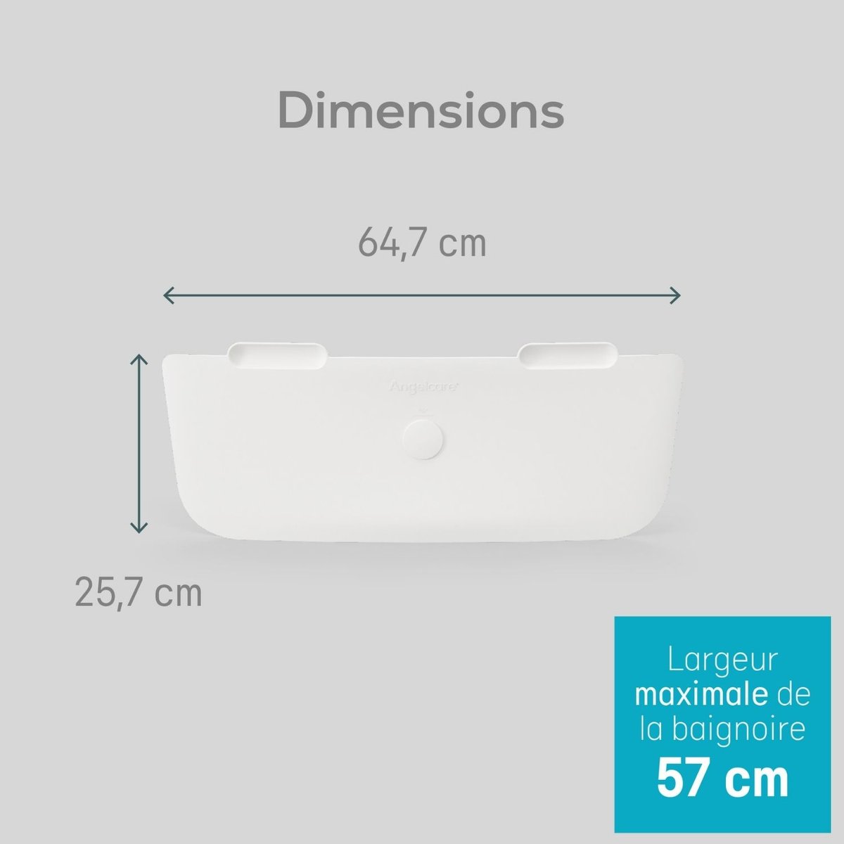 Réducteur de bain blanc, ANGELCARE