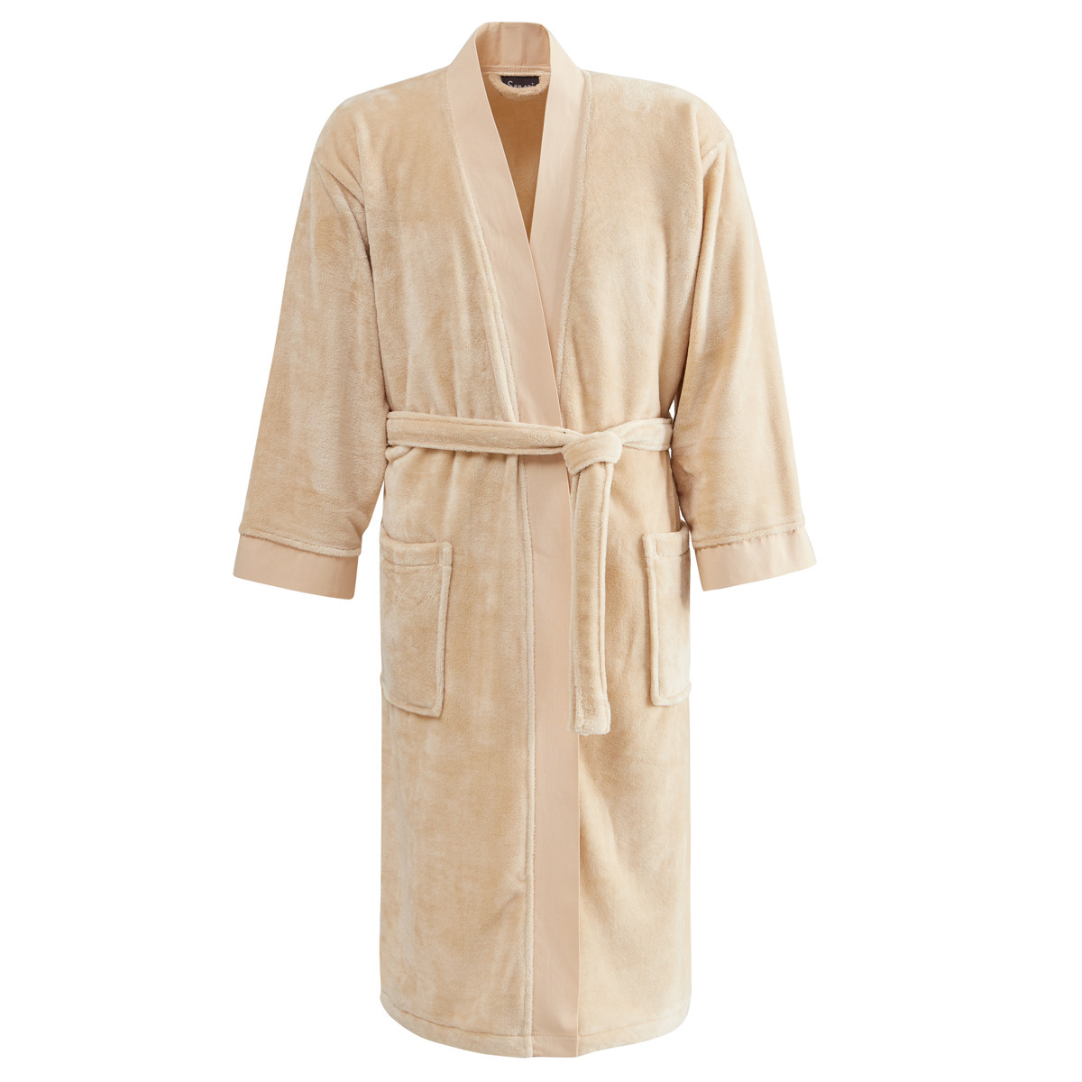Robe de chambre velours léger mixte LAHTI ficelle, SENSEI MAISON