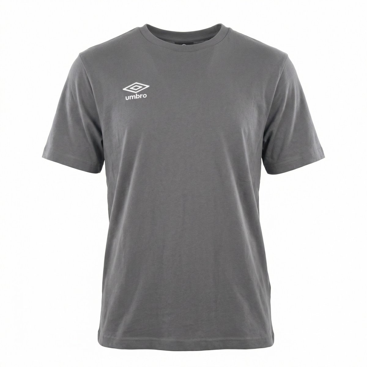 Tee shirt coton 160GSM gris chiné clair/blanc, UMBRO