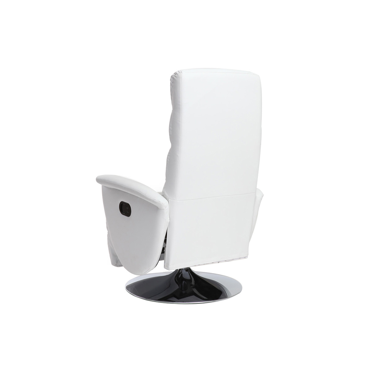 Fauteuil relax manuel NELSON blanc, MILIBOO