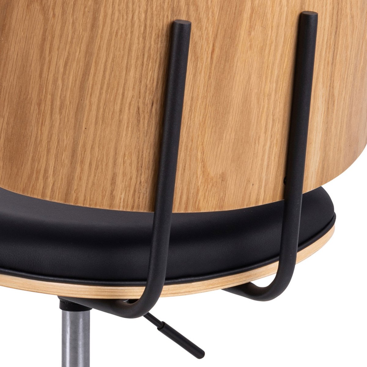 Chaise de bureau en simili- LYCOREA noir, DRAWER