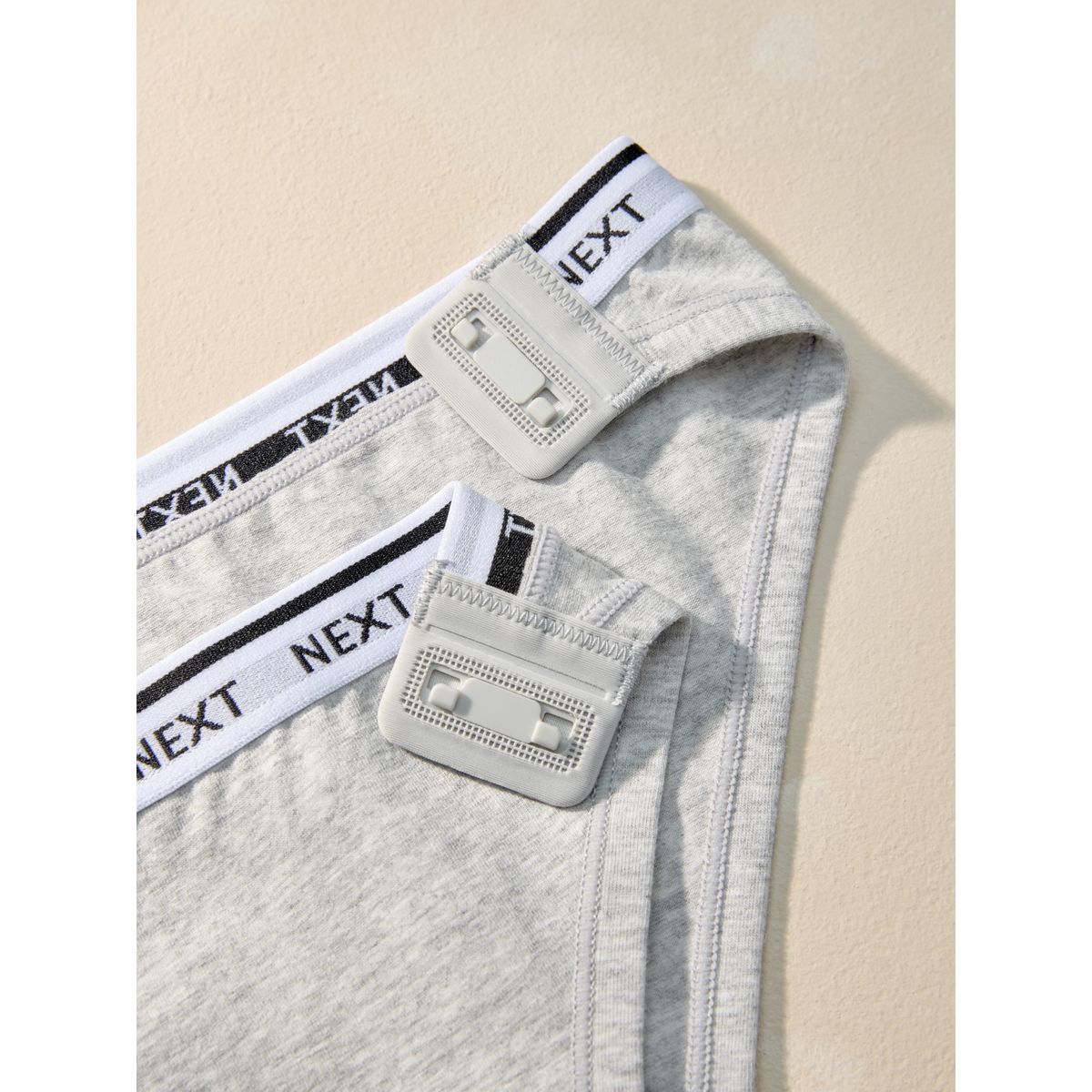 Culotte moulante en coton à logo gris chiné, NEXT