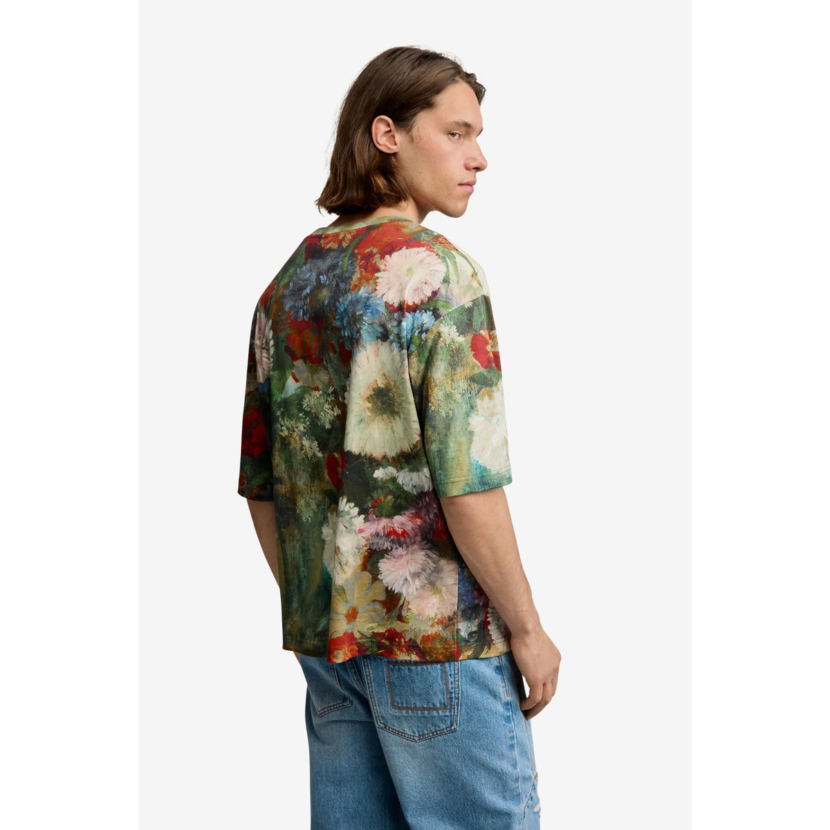 T-shirt à manches courtes jardin vert, DESIGUAL