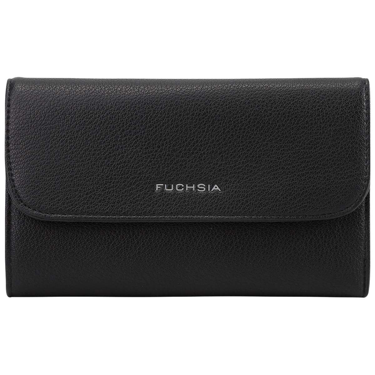 Portefeuille noir, FUCHSIA