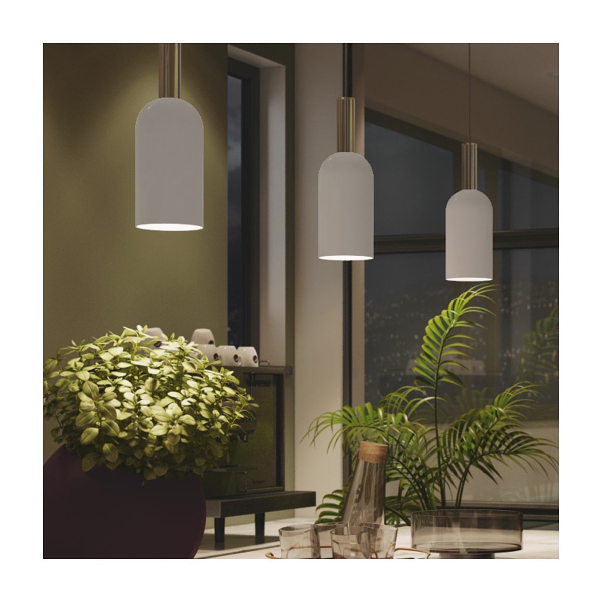 Suspension dia 12 cm Luceo blanc, AYTM
