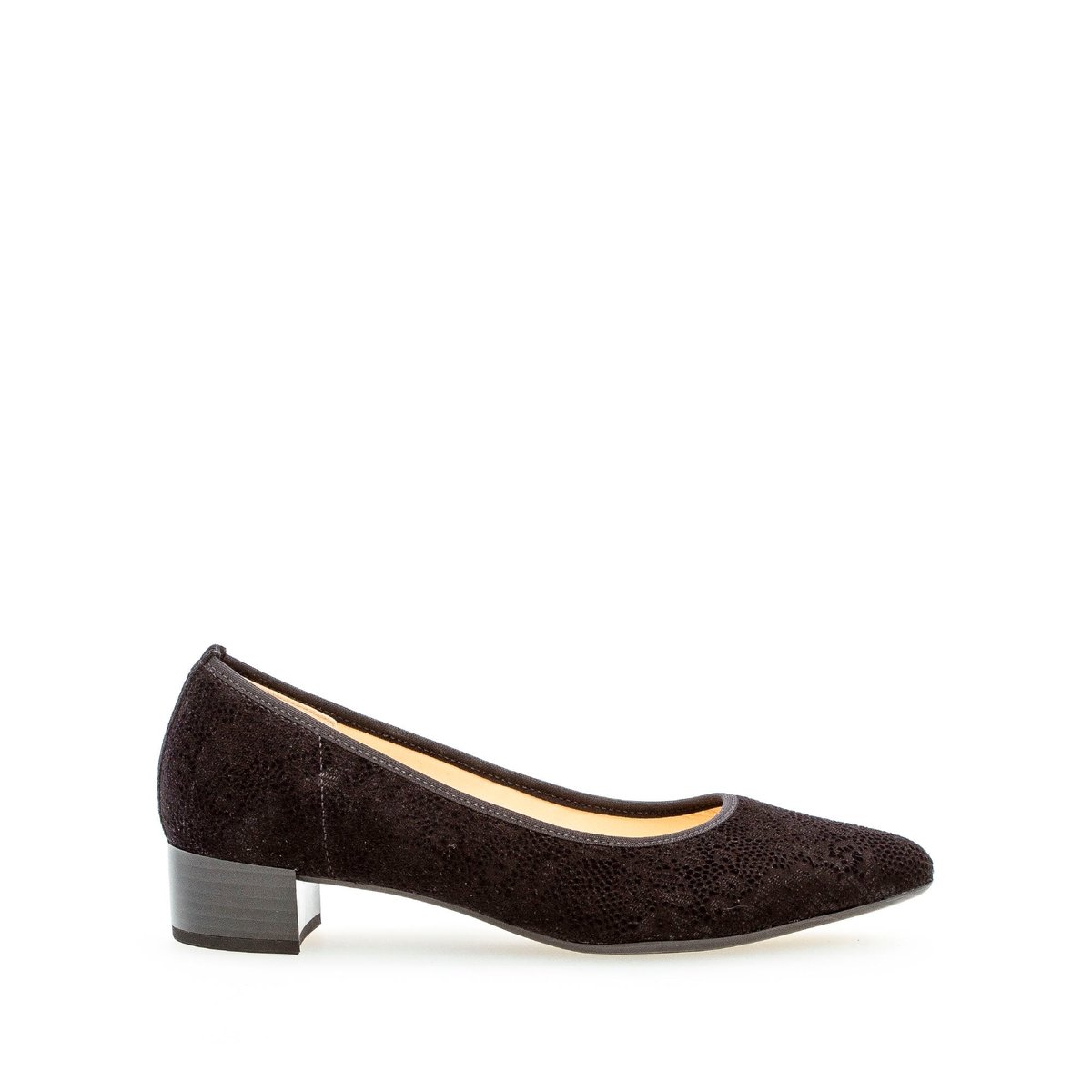 Escarpins en cuir noir, GABOR