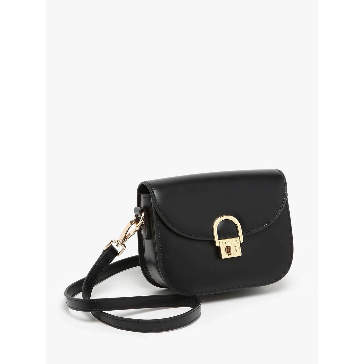 Sac bandoulière S Altair cuir noir, ETRIER