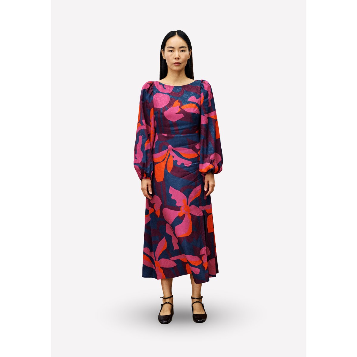 Robe longue STENDHAL geo flowers, FRNCH