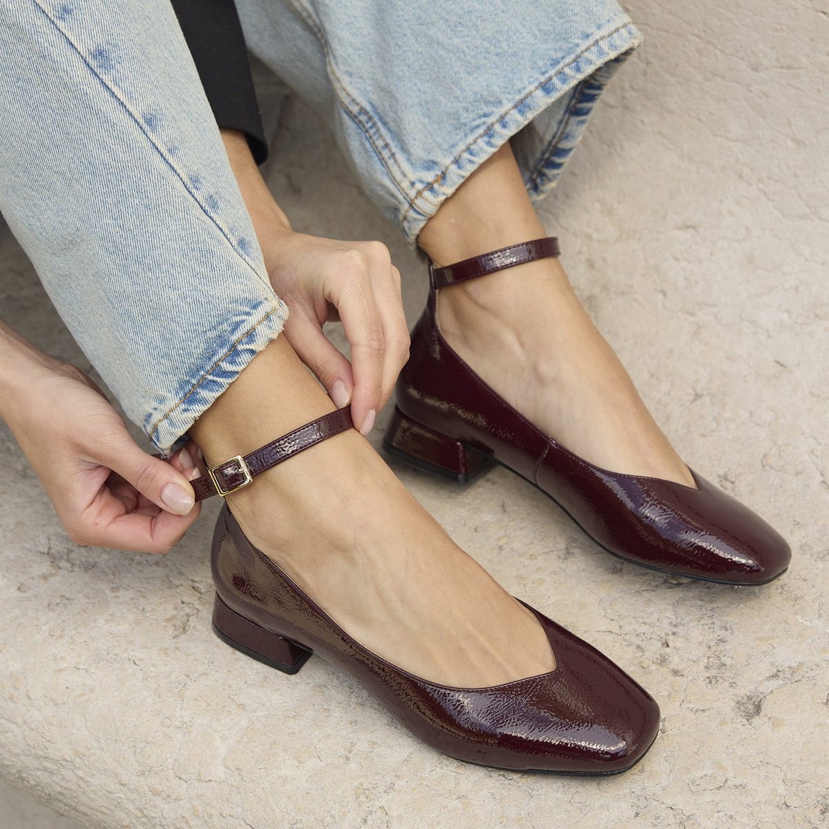 Ballerine BELINE bordeaux, ERAM