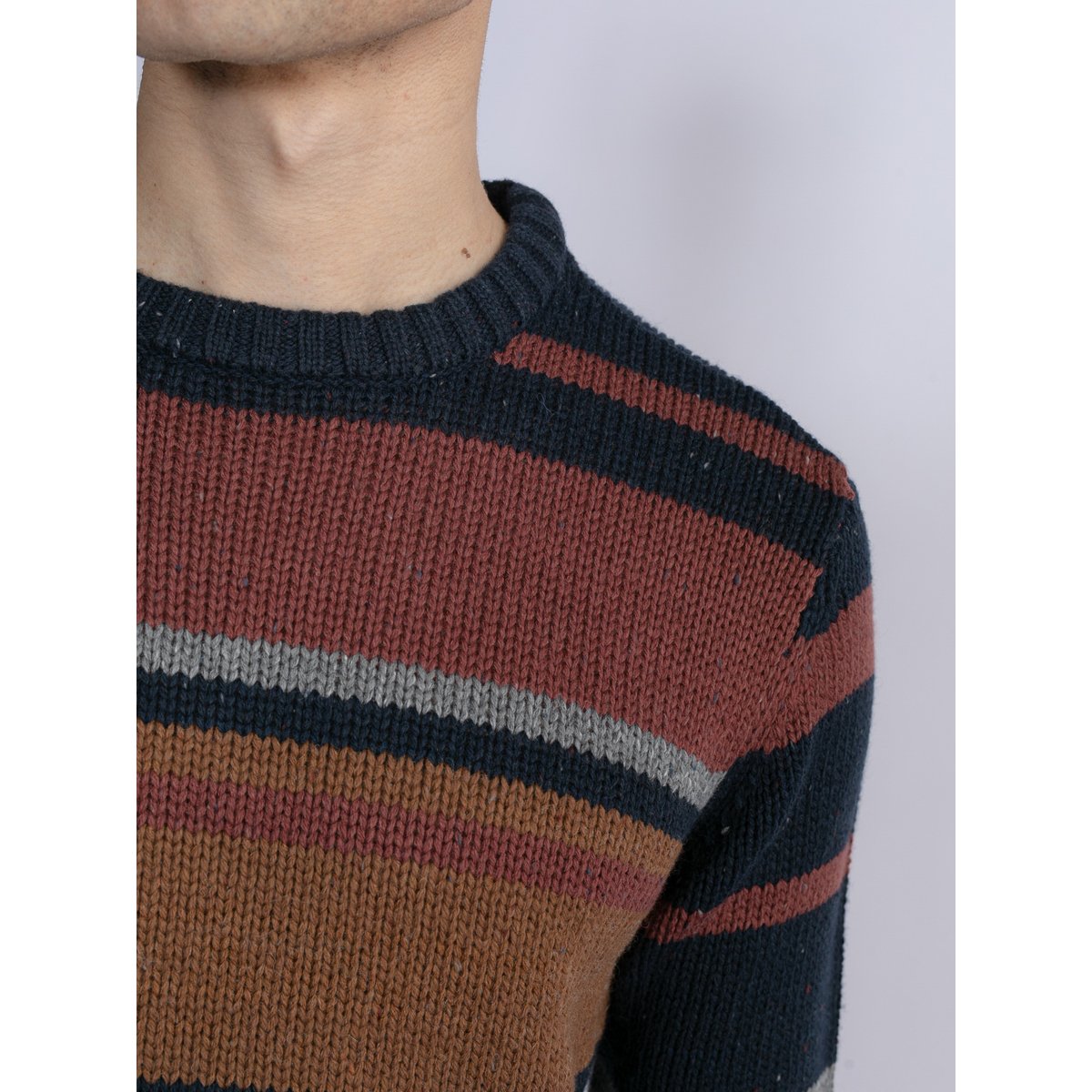 Pull rayé mundelein bleu midnight navy, PETROL INDUSTRIES