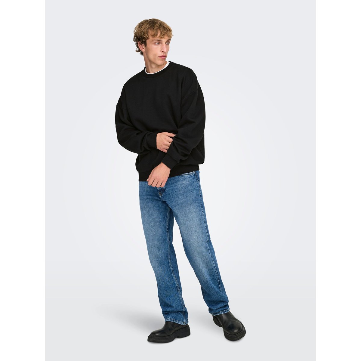 Sweat-Shirt noire - black, ONLY & SONS