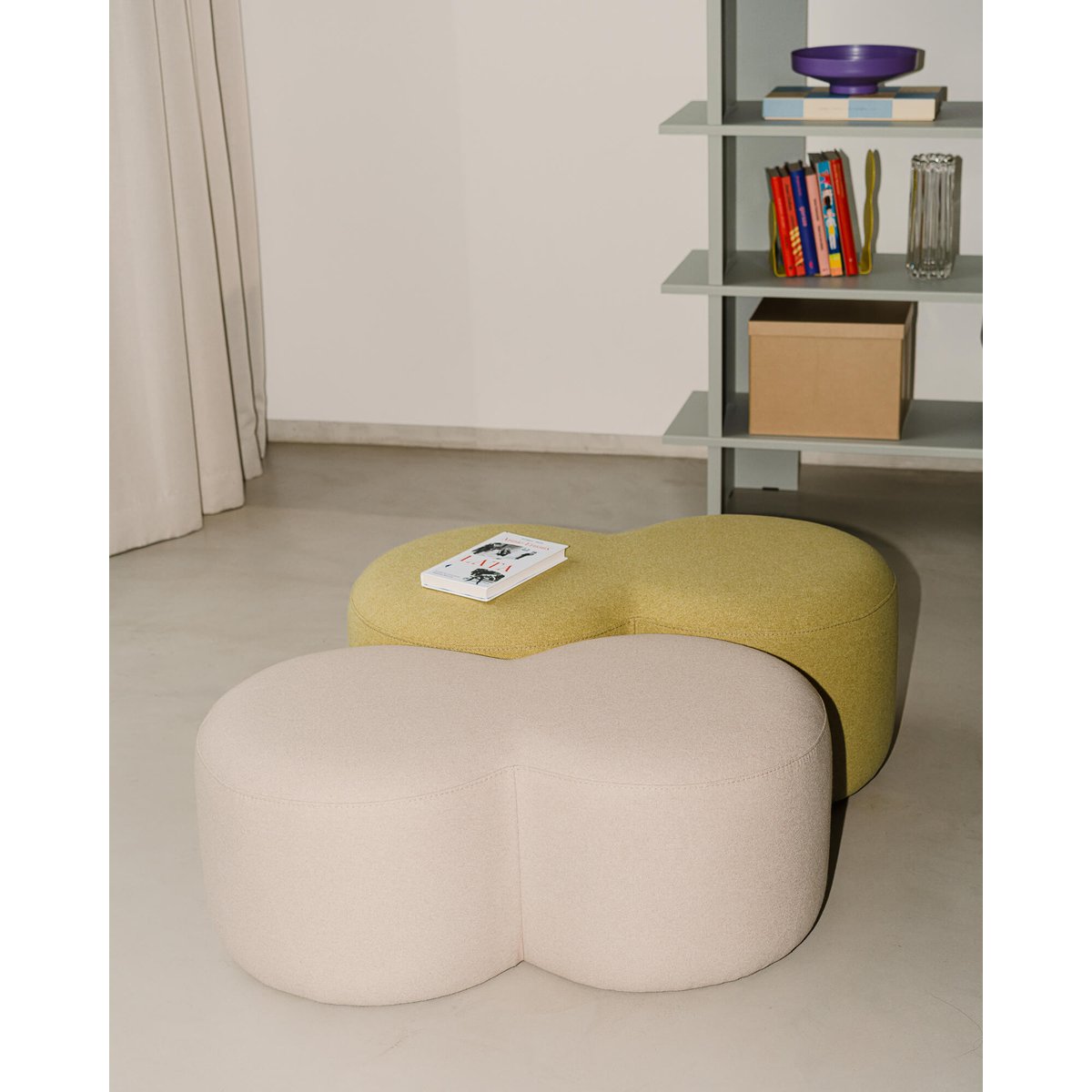 Pouf Umbo gris, NOO.MA