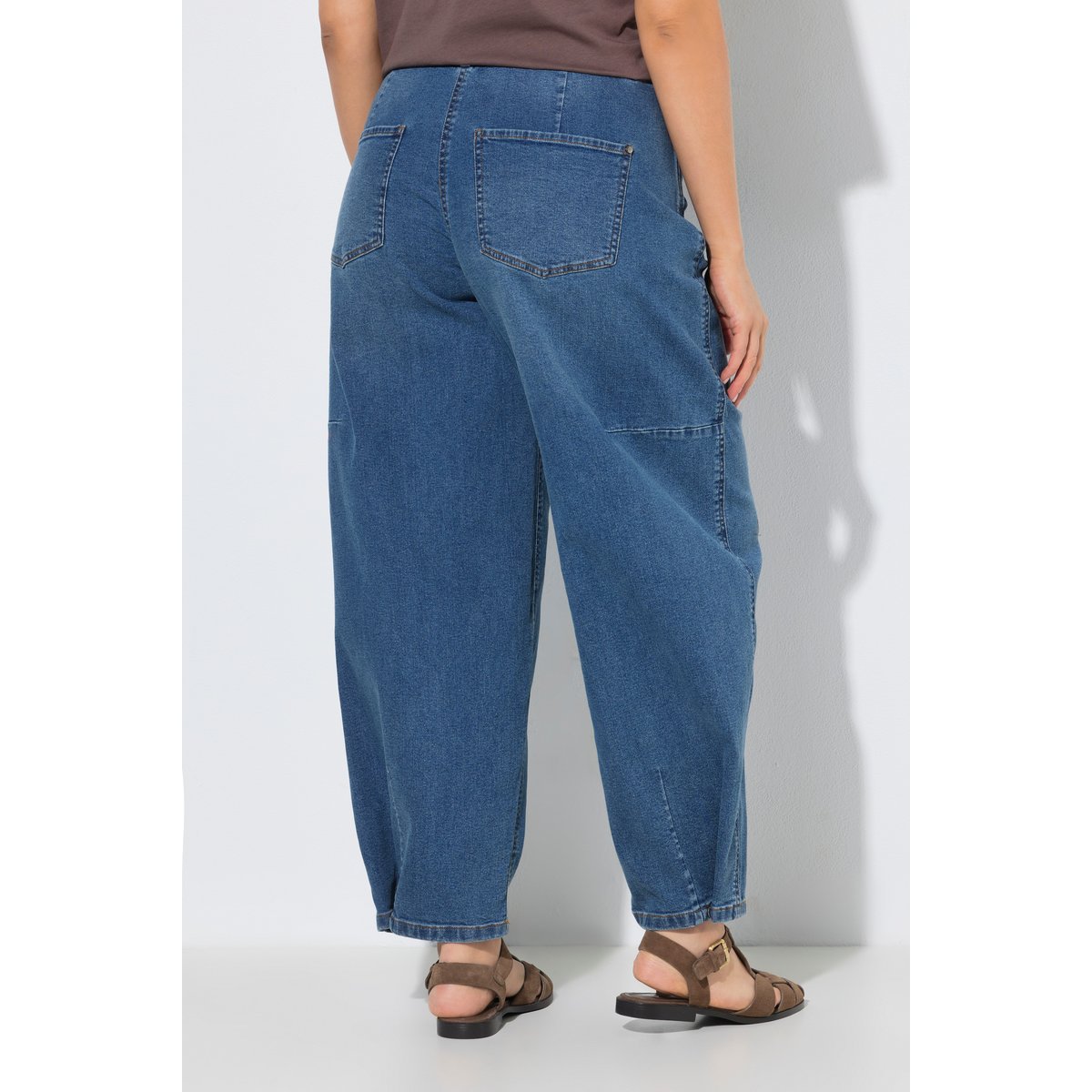 Jean Mom en denim extensible bleu jean, ULLA POPKEN