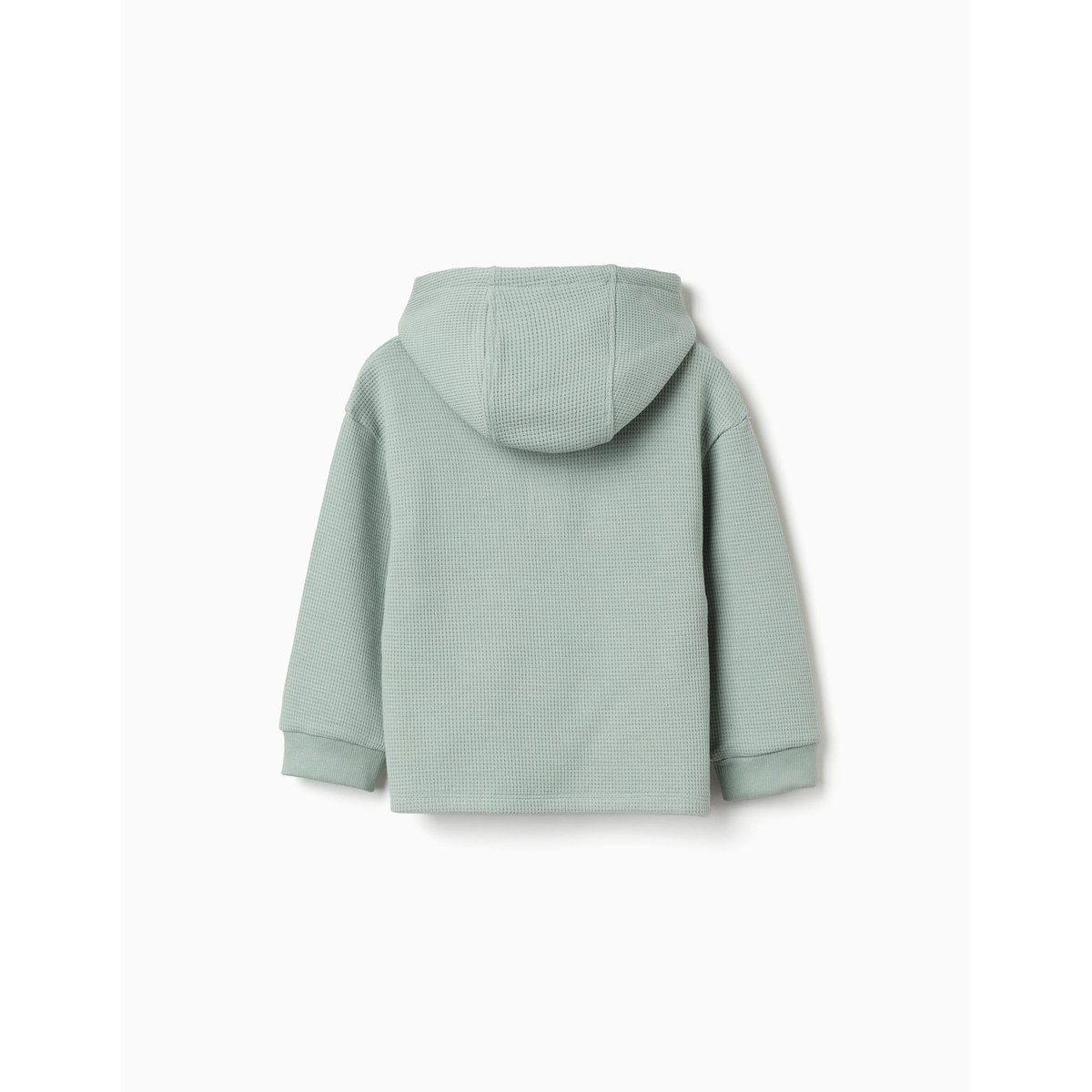 T-shirt à capuche avec imprimé et poche vert, ZIPPY