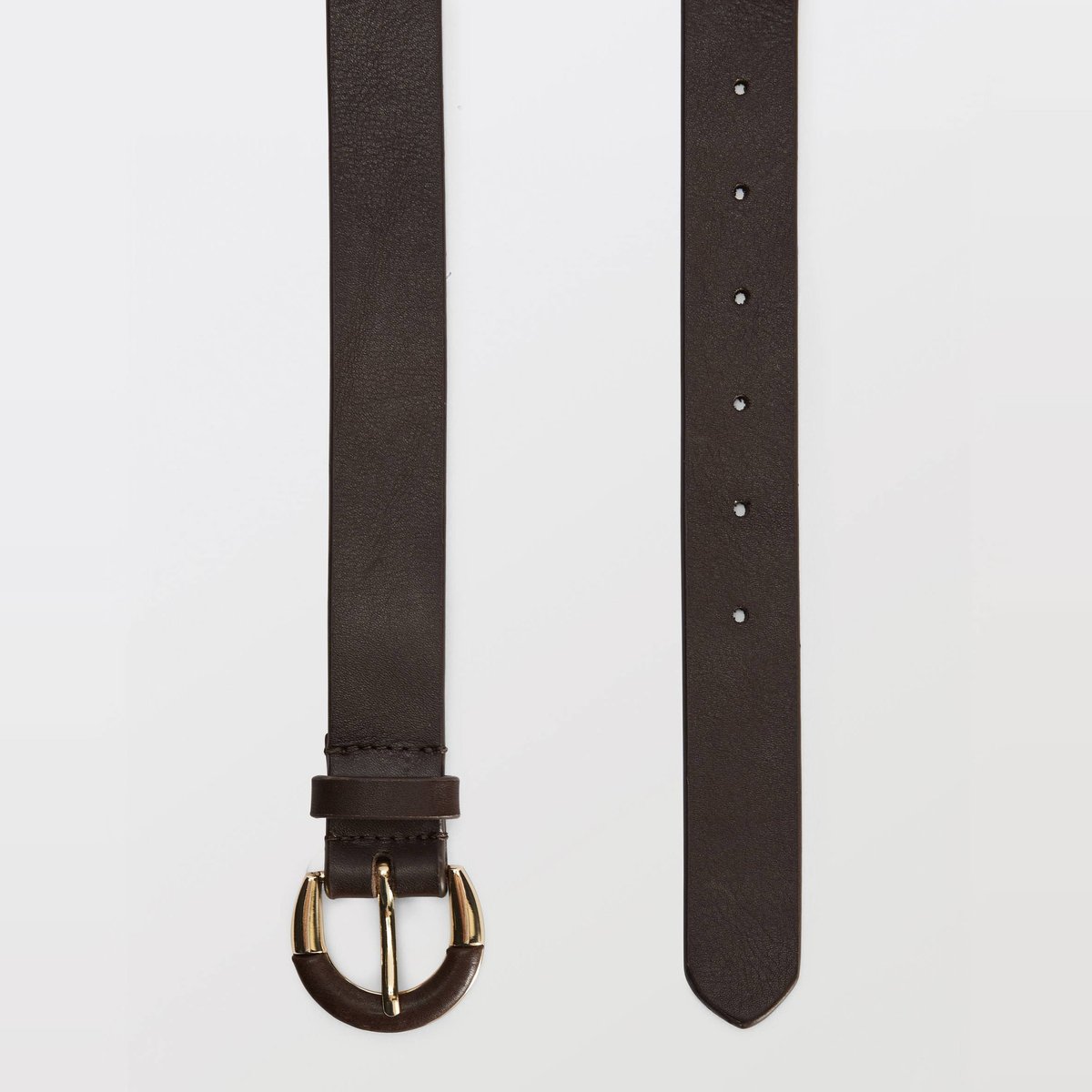Ceinture en cuir avec boucle recouverte arbre, MONOPRIX