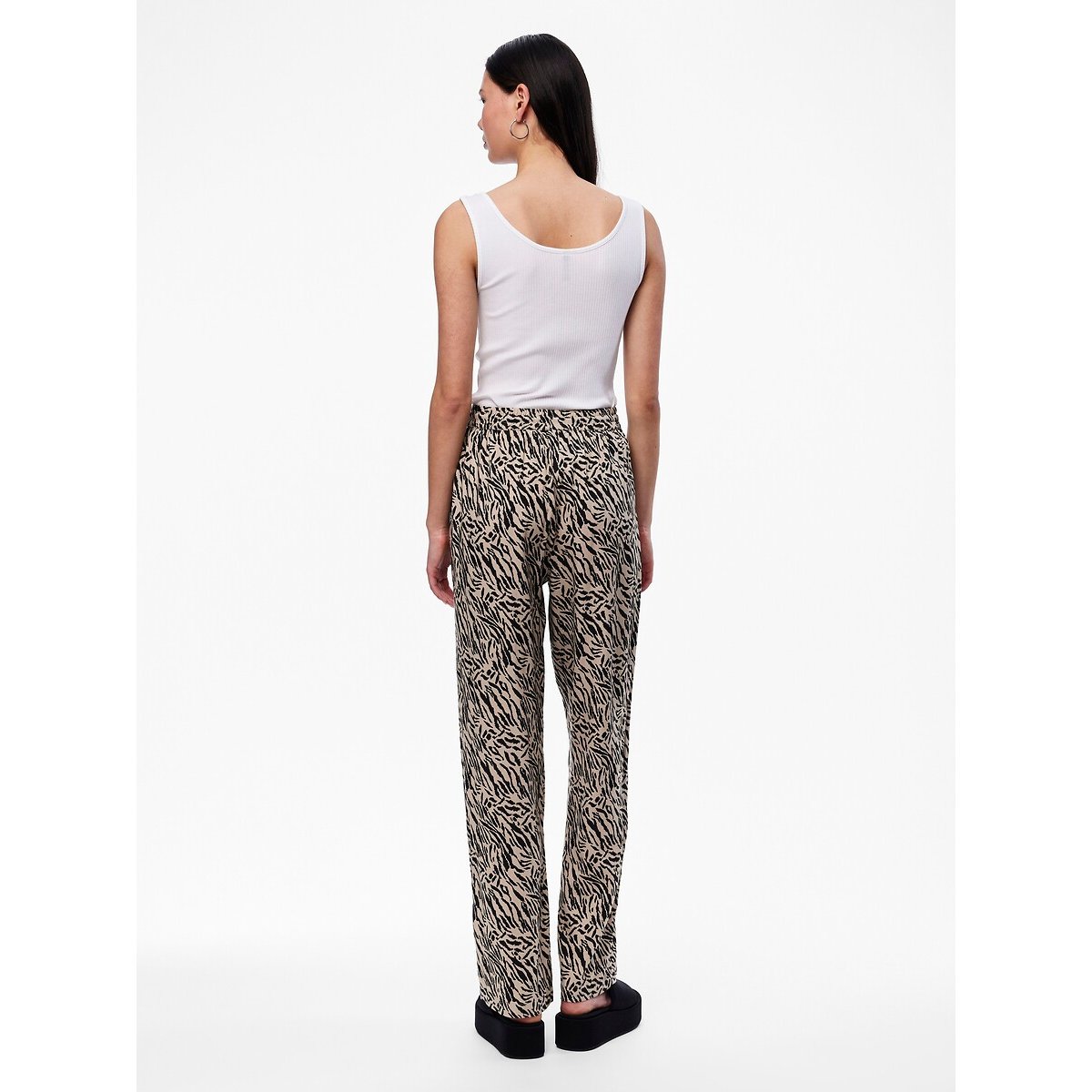 Pantalon imprimé animalier imprimé animalier, PIECES